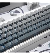 mintcaps Shine Through Keycaps -133keys PBT Doubleshot keycaps Gradient Side Print Cherry Profile...
