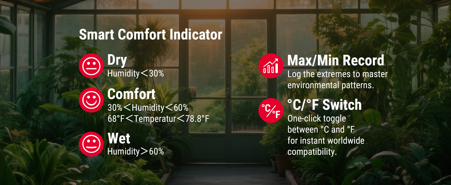 barometer indoor humidity reader hygrometer thermometer room thermometer for baby nursery
