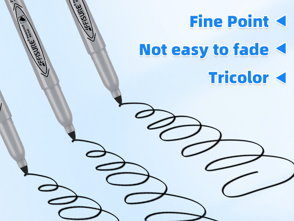fine tip black permanent marker