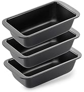 RFAQK Loaf Pan Set of 2 Extra Large - Nonstick Steel Bread Loaf Pans, Gray