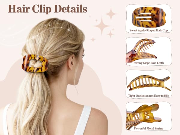 flat hair clips