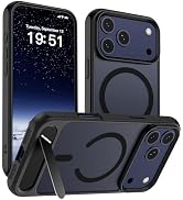 SUPFINE Magnetic for iPhone 17 Pro Max Case (Built-in Invisible Kickstand)(Compatible with MagSaf...
