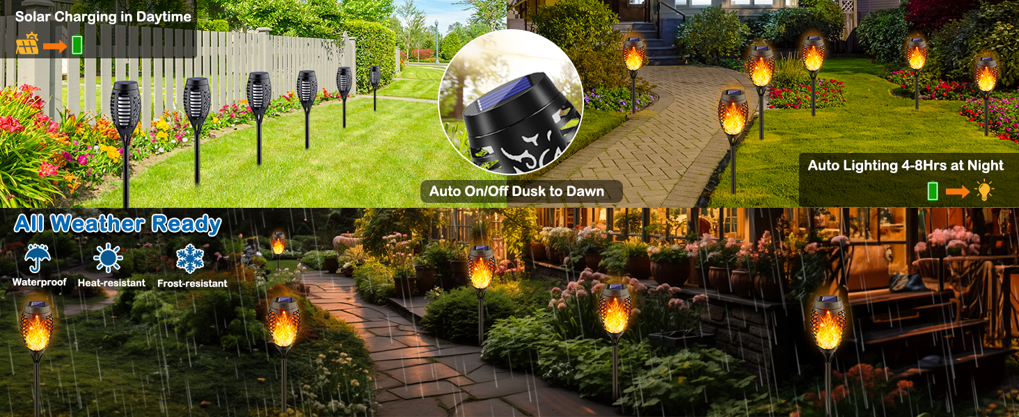 Solar Powered Outdoor Lights 