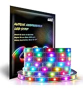 ALITOVE WS2812B LED Strip 16.4ft 150 LEDs Individually Addressable RGB LED Pixel Strip Lights 505...