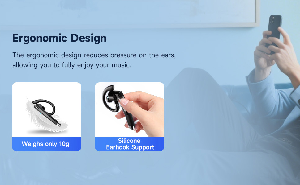 bluetooth headset ergonomic
