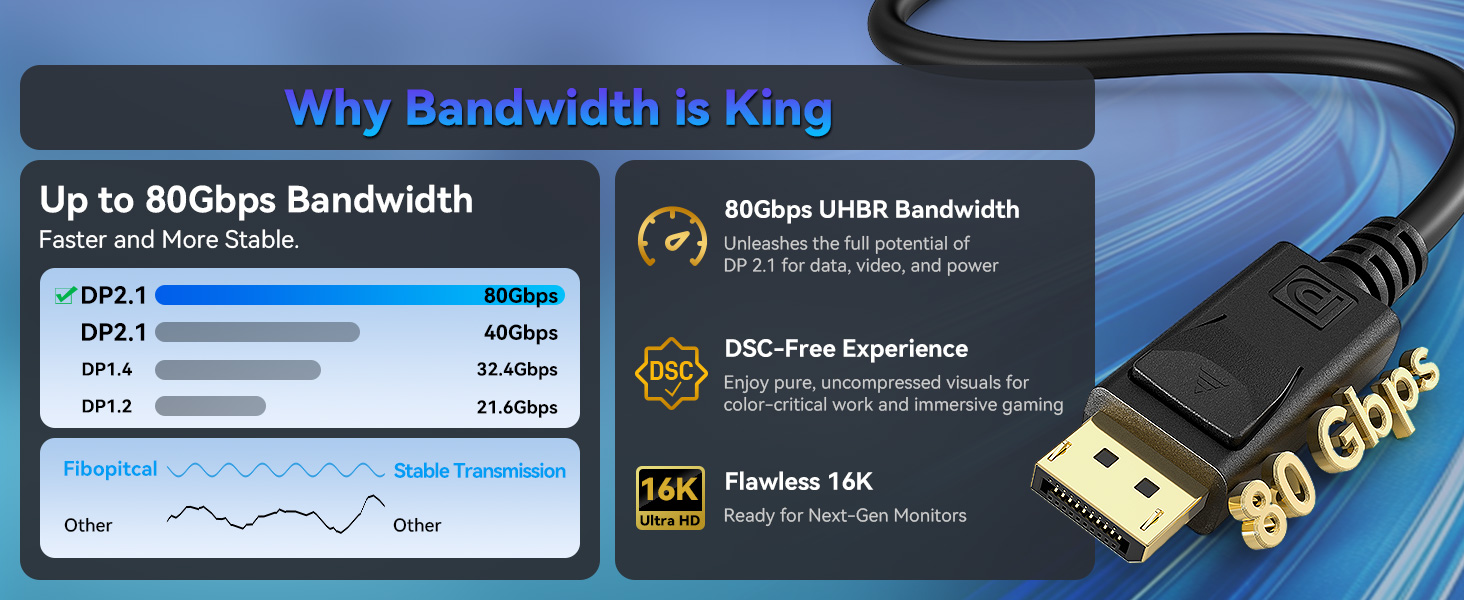 displayport cable TD3 DP80