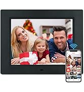 8.7 Inch WiFi Digital Picture Frame Digital Photo Frame with 16 GB Memory, Touch Screen Display, ...