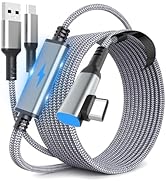 MS.CLEO Link Cable for Meta/Oculus Quest 3s/3/2, 16FT Charging Cable Link, Connects Quest 3s and ...