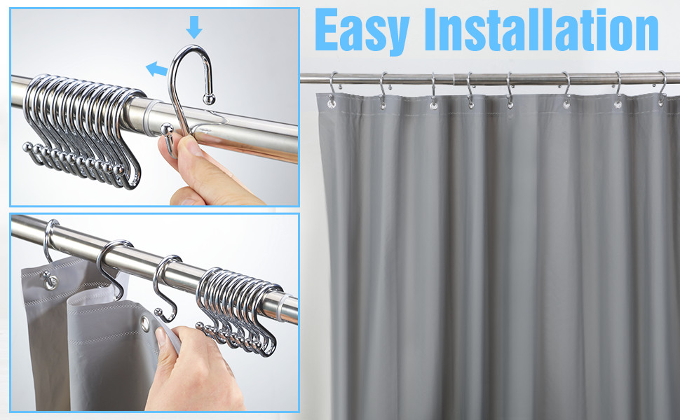 shower rod rings