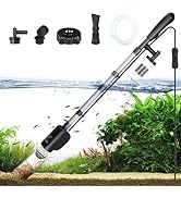 AQQA Aquarium Vacuum Gravel Cleaner Electric Fish &amp; Turtle Tank Water Changer 6 in 1 Multi-Functi...