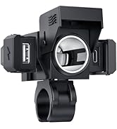 EXTRACTME 3-in-1 Motorcycle Phone Charger with 120W Cigarette Lighter Port, Motorcycle USB Charge...