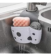 UNIKON 2 Pack Sink Caddy Sponge Holder Organizer, Hanging Kitchen Adjustable Strap Faucet Caddy, ...