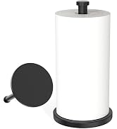 VEHHE Paper Towel Holder Countertop, Weighted Non-Slip Base, Stainless Steel Paper Towel Holder f...