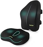 Back Cushions &amp; Seat Cushions for Chair Car Seat Back Memory Foam Seat Cushion Back Chair Pillow ...