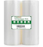 MakMeFre 2 Pack 8x50 Vacuum Sealer Bags Rolls for Food,Commercial Grade, BPA Free,Puncture Preven...