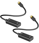 Mini DisplayPort to HDMI Adapter 2 Pack, 4K@30Hz Mini DP to HDMI Adapter, Gold-Plated Thunderbolt...