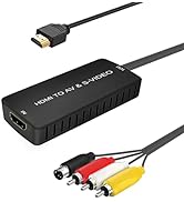 LVY HDMI to SVideo Converter HDMI to RCA Adapter R/L Audio Video Converter Adapter Support 1080P ...