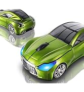 Elec Space Wireless Car-Shape Mouse With LED Headlights, 2.4G Unique for Kids, USB Receiver, 1600...