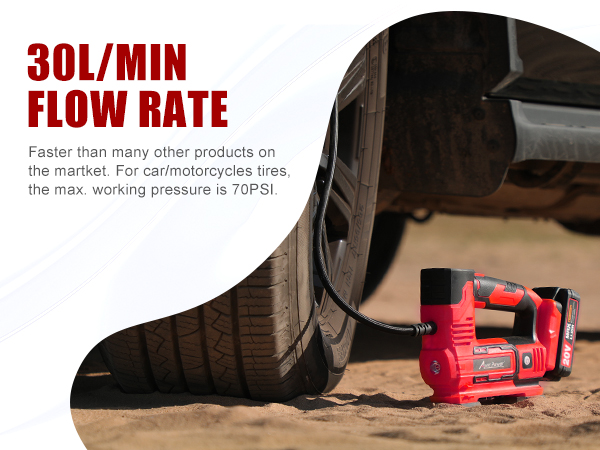 20V battery operated air compressor