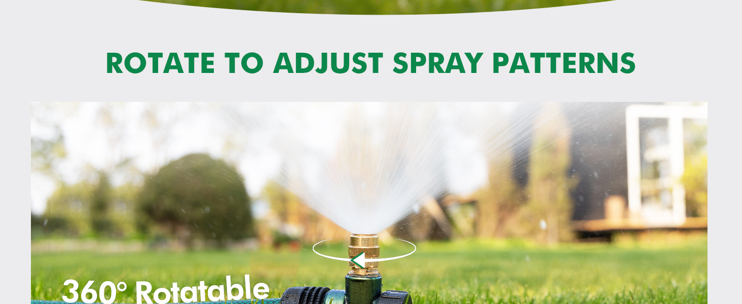 adjustable spray patterns