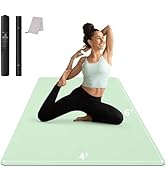 CAMBIVO Large Yoga Mat (6'x 4'), Extra Wide Workout Mat for Men and Women, Yoga Mat Thick 1/3 &amp;1/...