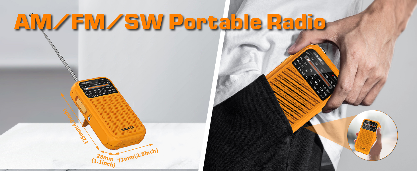 Portable radio Pocket radio