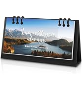 Zuozee Small Desk Calendar 2026-2027, Bible Mini Desk Calendar (From January 2026 to June 2027) F...