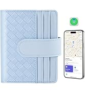 Smart Women Wallet with Find My, Wallet Tracker, RFID Blocking Bifold Credit Card Holder, Left-Be...