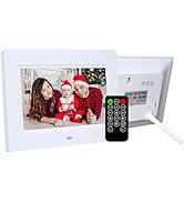 7 Inch Digital Picture Photo Frames 1024x600 IPS Display Photo Video Player with Remote Control/S...