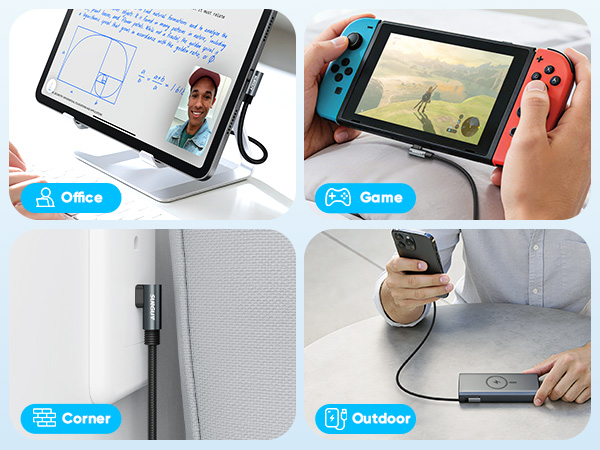 USB C Right Angle Cable