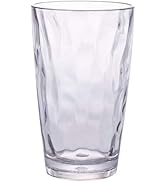Hemoton Glass Cups Clear Acrylic Drinking Glasses 470ml Unbreakable Beverage Tumblers Picnic Wate...