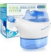 Nascool Nasal Irrigation System with 50 Salt Packets, Sinus Rinse Machine for Nasal Symptoms