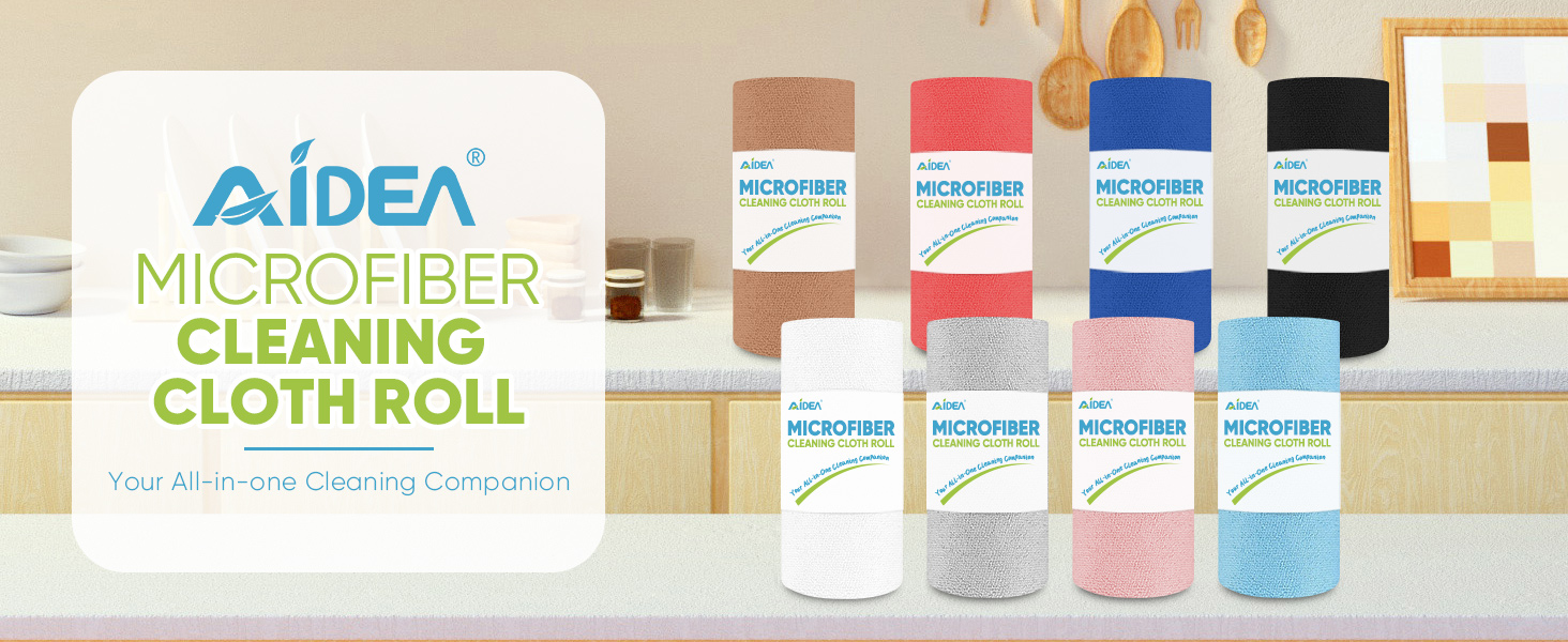 AIDEA MICROFIBER CLEANING CLOTH ROLL