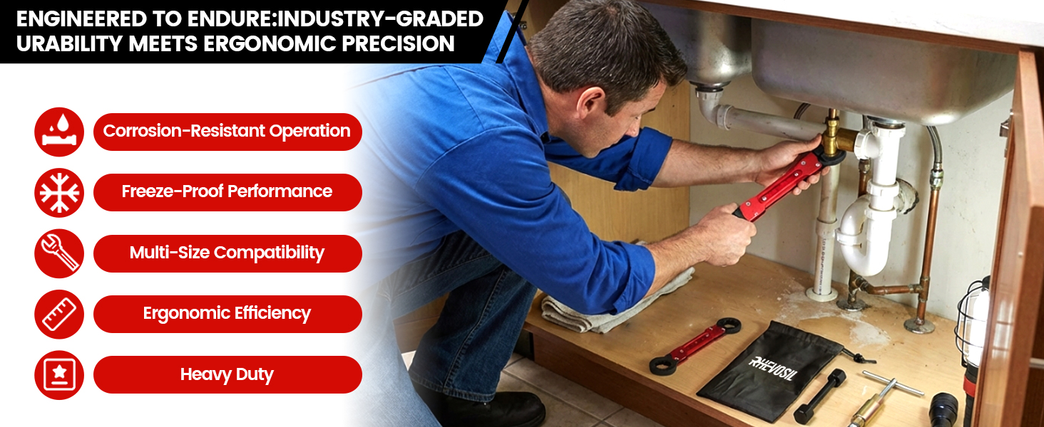 6 Pcs Plumbing Tools Kit