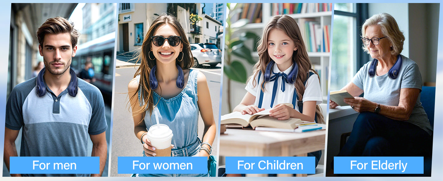 neck fans portable rechargeable