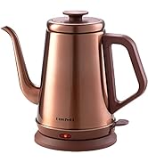 DmofwHi 1000W Gooseneck Electric Kettle (1.0L),100% Stainless Steel BPA Free Electric Tea Kettle ...