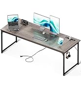 Coleshome 71 Inch Computer Desk with USB Ports, Large Office Desk, Long Study Student Writing Des...