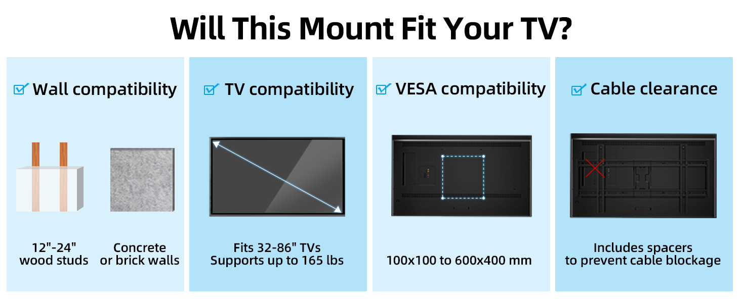 55 inch tv wall mount