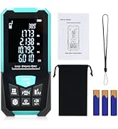 Mulcort Profesional Laser Distance Meter 100m/328ft Laser Tape Measure Rangefinder with Single Co...