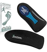 Plantar Fasciitis Relief Arch Support Shoe Inserts for Women and Men, Heel Cup for Heel Pain Reli...