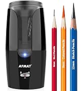 AFMAT PS29 Rechargeable Long Point Pencil Sharpener for Artist, Fast Sharpen &amp; Auto Stop, 8-17mm ...