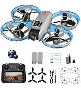 Drone with Camera for Adult Beginners, Brushless Motor, One Key Take Off/Land, Optical Flow Posit...
