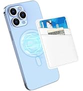 Senose Leather Magnetic Phone Wallet Compatible for Magsafe, Ultra-Thin Magnetic Card Holder Comp...