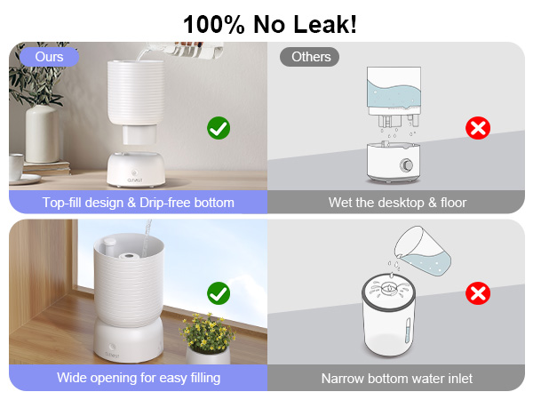 top fill humidifier no leak