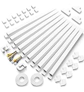 Delamu Cable Hider, 315in Cord Covers for 2-3 Wires on Wall, TV Cord Hider Wall, Paintable Wire H...