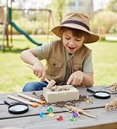Archaeological Excavation Tools for Kids: 3 Sets Dinosaur Fossil Digging Kits with Mini ...