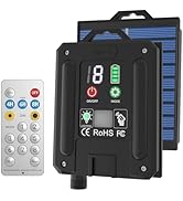 ICRGB Upgrade Solar Panel + Remote, 1800mah Large Capacity, IP67 Waterproof, Compatible with ICRG...