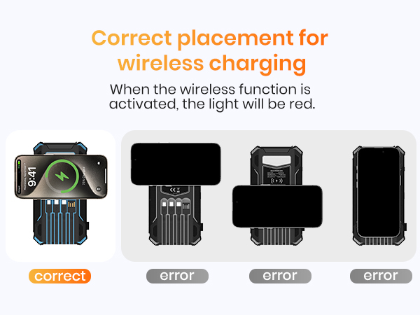 wireless charging pacement