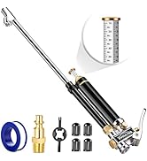 EVOULTES Heavy Duty Tire Inflator with Pressure Gauge, 16.5 Inch Extended Dual Head Air Chuck wit...