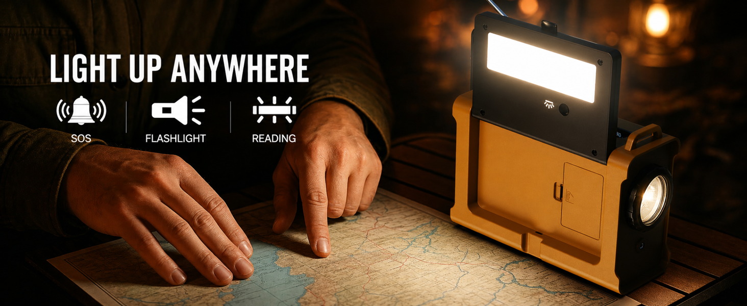 LIGHT FOR BLACKOUTS. BACKUP FOR EMERGENCIES.